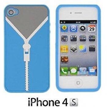 Funda Cremallera de Silicona para iPhone 4/4S