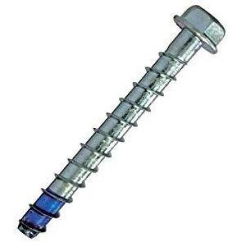 Zinc Plated Hex Head Blue Tip Screws 6x80mm