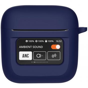 Hiborth Étui Rangement Silicium Anti-Choc JBL Tour Pro 2 Bleu