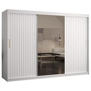 Armadio Hartford 339 Bianco con Porte Scorrevoli 200x250x62cm