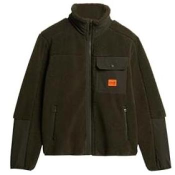 Borg Hybrid Expedition Jacket 3XL – Olive Green by Superdry
