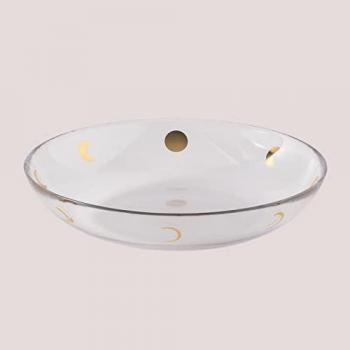 Pack de 4 assiettes en verre creuses Exton