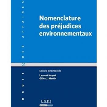 Nomenclature des préjudices environnementaux