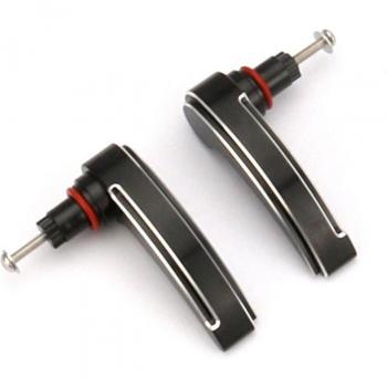 CNC Black Saddlebag Lid Lifters for Harley Touring 14-17