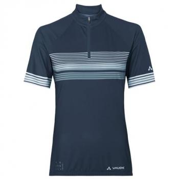 Vaude Bike Posta II Dark Sea Half‑Zip Short Sleeve for Women 36