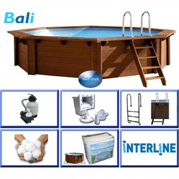 Piscina Rotonda Legno Bali 440cm x 136cm