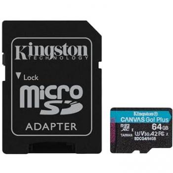 MicroSD 64 GB Kingston Canvas Go Plus Gen 4 – 200 MB/s