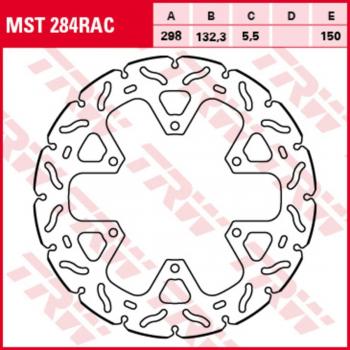 TRW Lucas MST284RAC disco freno rigido