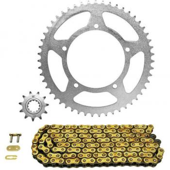 Kit catena originale Afam 420 per Aprilia MX/SM 50 2003-2005