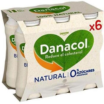 YOGURES-POSTRES Y LACTEOS Danacol Beber Natural 6 x 100 g