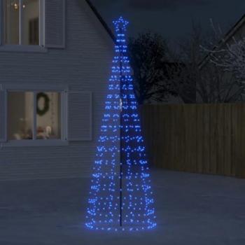 Sapin de Noël avec Piquet 570 LED Bleu 300 cm