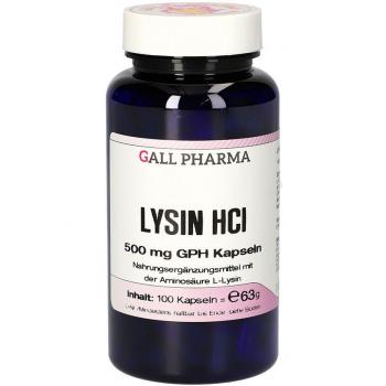 Gall Pharma Lysin HCl 500 mg GPH‑Kapseln