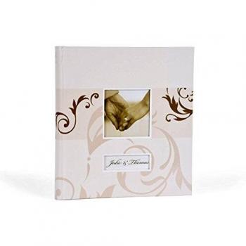 Henzo Yara Gold‑Leafed Wedding Memory Book 28x30.5cm – Beige