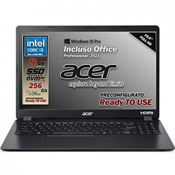 Acer Aspire 5 A515-56 Portatile con Display 15.6 FHD, Intel Core i7-1165G7, 8 GB DDR4, 512 GB SSD, Wi-Fi 6