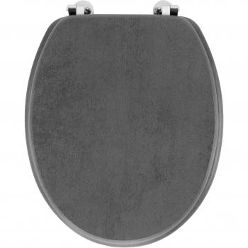 Abattant WC moderne Alium en MDF avec charnières métal