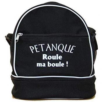 Sac bandoulière pétanque noir