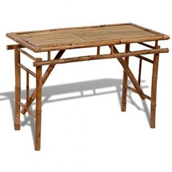 Mueble de Jardín Mesa Plegable de Bambú