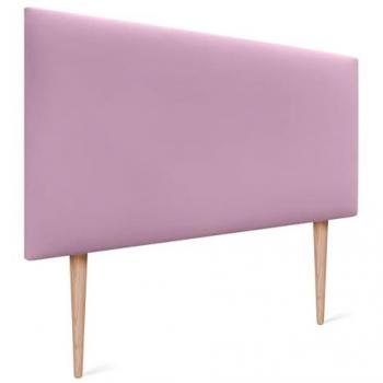 Cabecero Polipiel Liso Rosa 110x105 cm con Bases