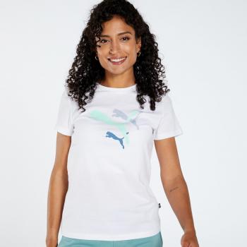 Femme M T-shirt Manche Longue Puma Ess Blanc