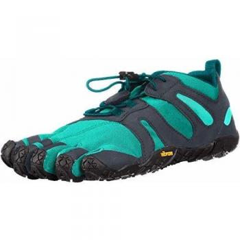 FiveFingers V‑Trail 2.0 Women’s Trail Sneaker, Size 3, Blue & Green Mix