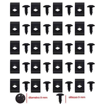 MotoQuad Fix 20+20 Vis M4 10 mm Noir