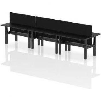 Air Back‑to‑Back 1400 × 600 mm Height‑Adjustable 6‑Person Office Bench