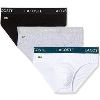 Men's Black Brief Trio – Lacoste Essentials