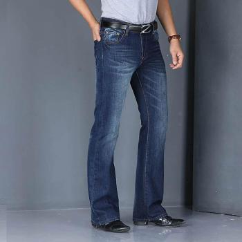 Jean Bootcut Printemps Homme Denim Confort Légèrement Bleu 38