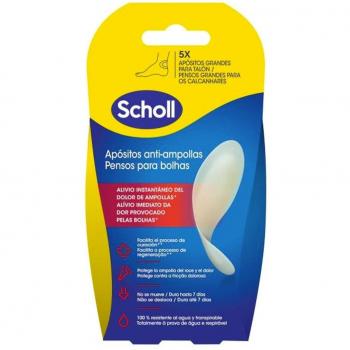 SCHOLL 10 unidades APÓSITOS anti-ampollas grandes 2 paquetes