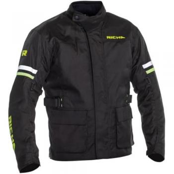 Veste Moto Richa Buster 2XL – Noir/Jaune, Imperméable et Durable