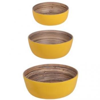 Ensemble de 3 Saladiers Bambou