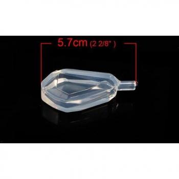 2 Pcs Faceted Silicone Resin Mold for Crafts