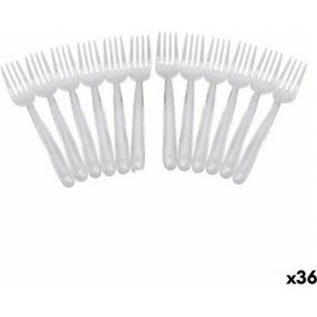 Set de tenedores de plástico Algon 36 Transparentes