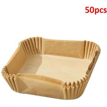 Round Disposable Non-Stick Air Fryer Mats, 6/20cm, 30/50 Pieces, Kitchen Accessories