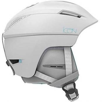 Salomon Icon² Casco de nieve para mujer, interior de espuma EPS 4D, blanco, S (53-56 cm)
