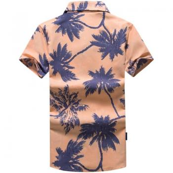 Camisa 5XL de Secado Rápido con Rayas Tropicales