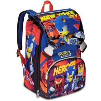 Zaino Seven Sonic Prime 20H502501: Doppio Scomparto Estensibile, Blu