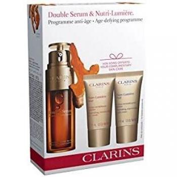 Clarins Double Serum Nutri-Lumiere Anti-Aging Serum and Moisturizer Combo Set