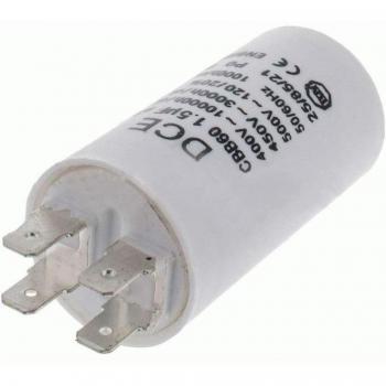 Condensador de Lavadora 1,5 Mf 450v Trabajo Permanente