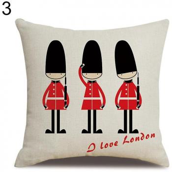 Cojín de Bolsillo para Ropa de Autobús con Personajes de Londres