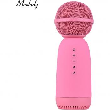 Muslady Wireless Karaoke Microphone with Integrated Speaker for Smartphones and Tablets