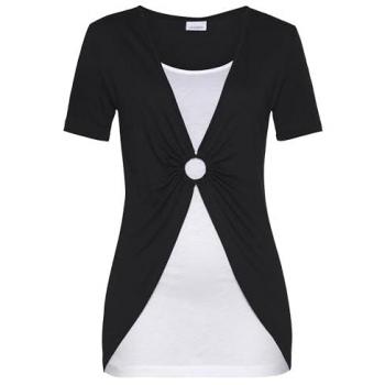 Vivance 2-in-1-Shirt, T-Shirt, Kurzarmshirt, lockere Passform