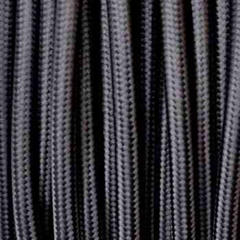 Redondino Textil 2×0,75 mm – 1 m – Color Negro