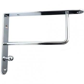 Pair of Chrome Shelf Supports with Installation Kit