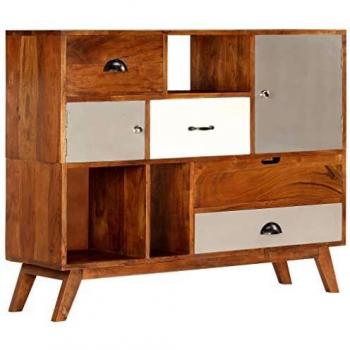 Solid Acacia Wood Sideboard 115x35x86 cm vidaXL