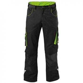 Pantalon de travail FORTIS Noir/Vert lime Taille 90