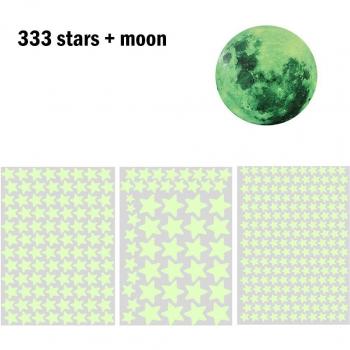 Glow in the Dark Sterren en Maan Muurstickers