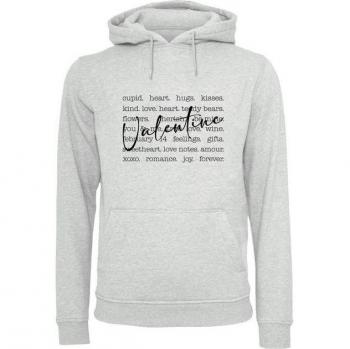 F4NT4STIC Herz & Kiss Pullover mit Blumen‑Design – Damen, Größe XS – Grau (Erdgrau)