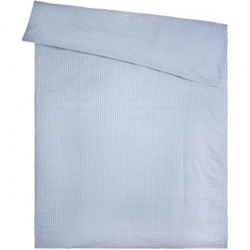 Seersucker Bettbezug Den Haag; 140x200 cm; blau von ERWIN M