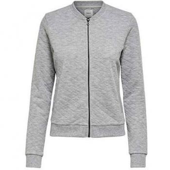 Grey Joyce Bomber Women’s V‑Neck Top